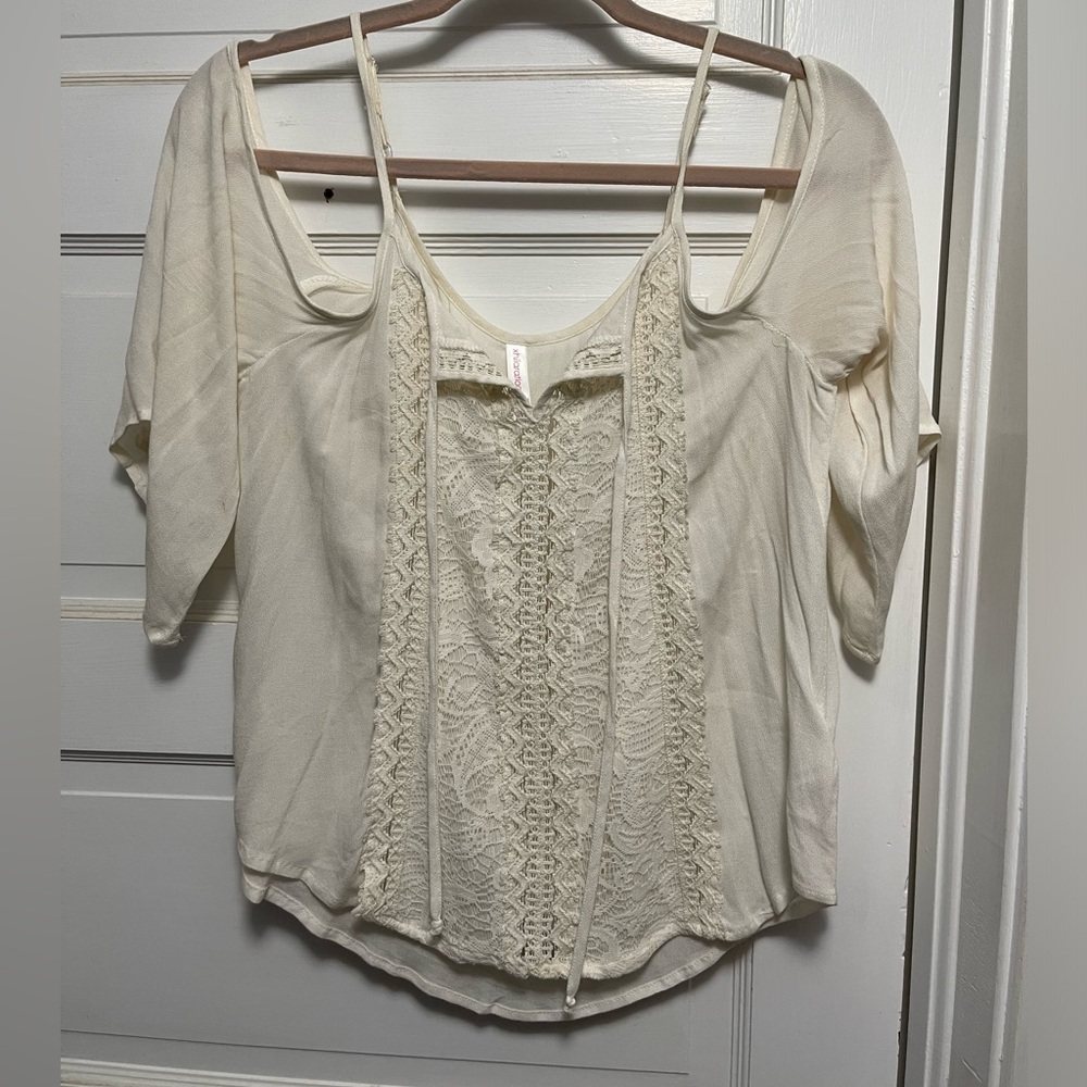 White off the shoulder top size small